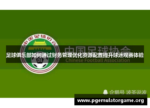 足球俱乐部如何通过财务管理优化资源配置提升球迷观赛体验