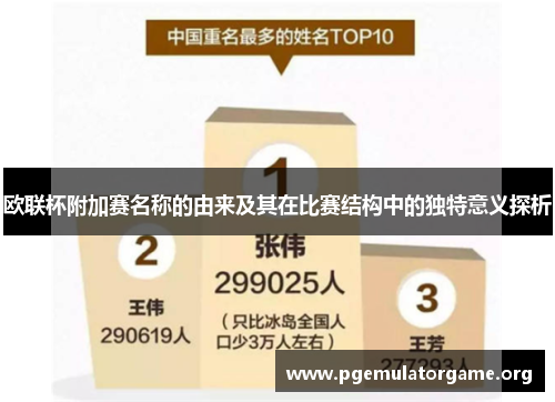 欧联杯附加赛名称的由来及其在比赛结构中的独特意义探析